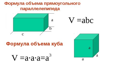 Расчет объема куба