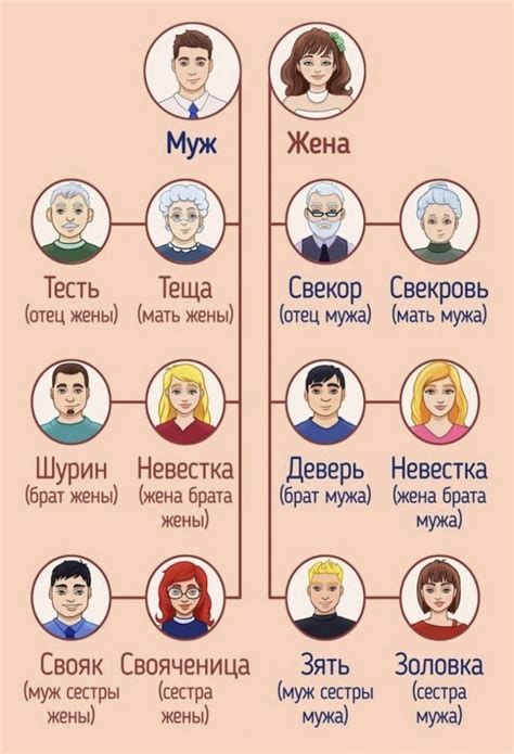 Родственные связи в семье