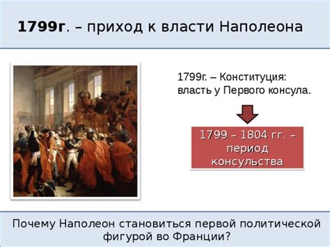 Роль Конституции 1799 года в формировании политической системы Франции