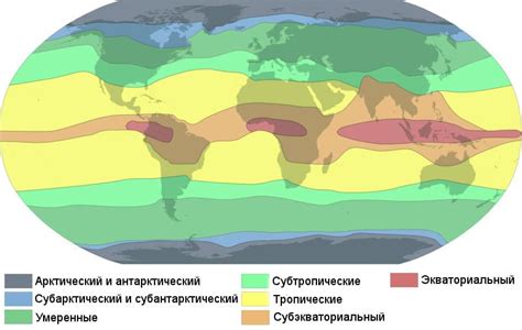 Роль географического положения в формировании климатических зон