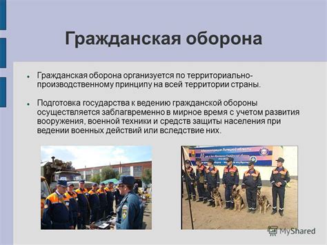 Роль гражданской обороны в обществе