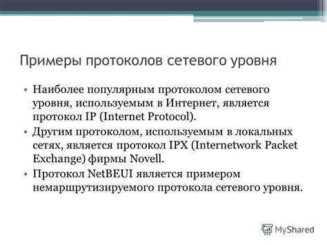 Роль и задачи протоколов сетевого уровня