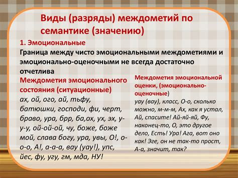 Роль частей речи в определении порядка слов