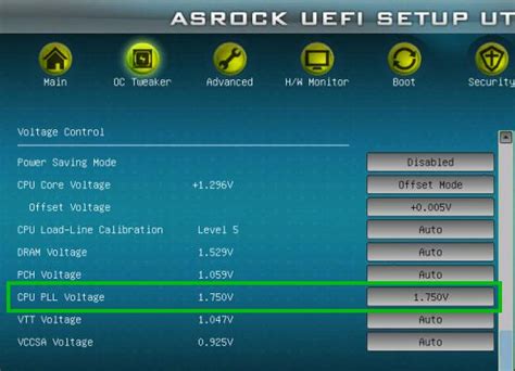 Роль CPU PLL Voltage в BIOS