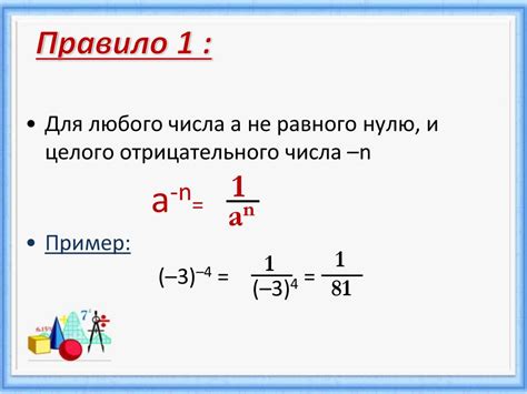 Свойства степени числа с показателем 1