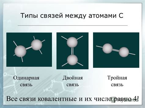 Связи между атомами