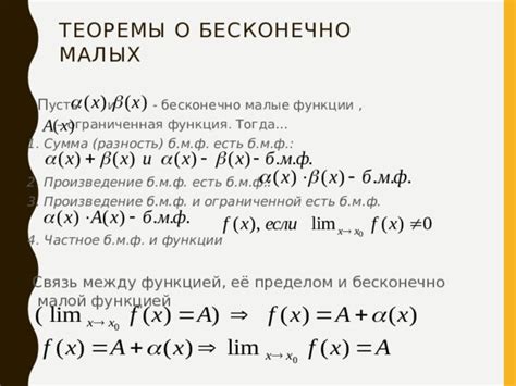 Связь между пределом и разрывом функции