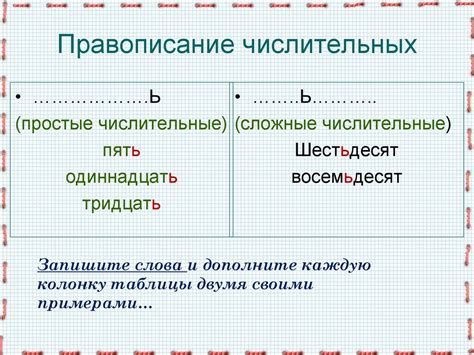 Семантические аспекты количественных числительных