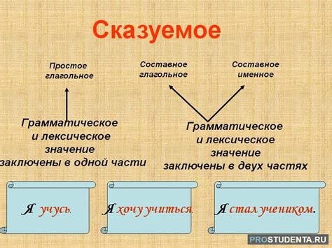 Сказуемое: описание и примеры