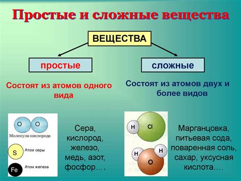 Сложные вещества: что они представляют?