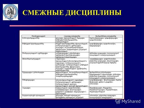 Смежные инженерные дисциплины