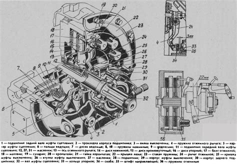 Соединительные элементы в механизме сцепления на ДТ-75 поломаны