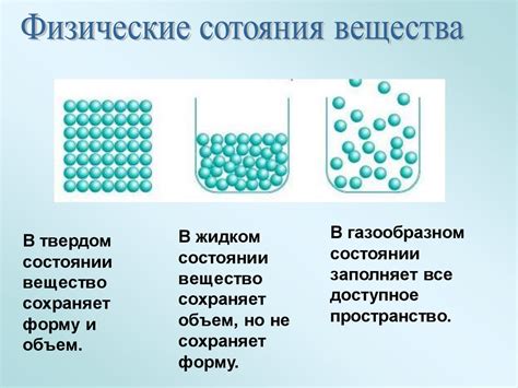 Состояние и пространство вещества