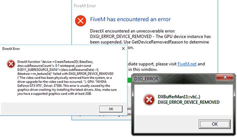 Способы исправления ошибки Dxgi error driver internal error