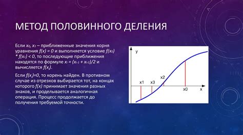 Способы нахождения корней уравнения