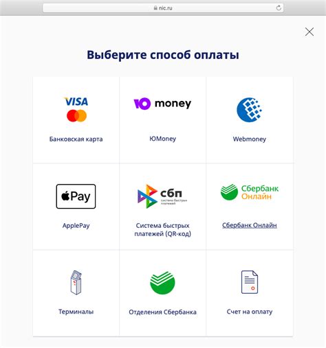 Способы оплаты фискальных платежей