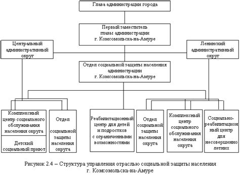 Структура и организация работы органа социальной защиты