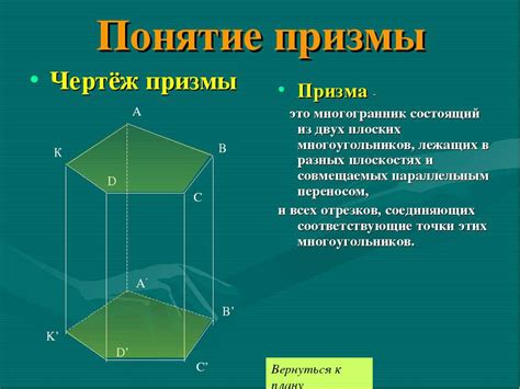 Структура и свойства призмы