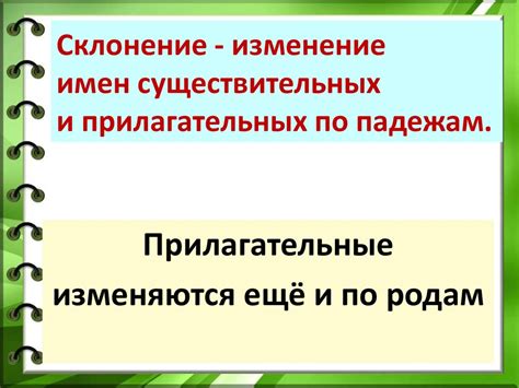 Существительные, прилагательные и глаголы