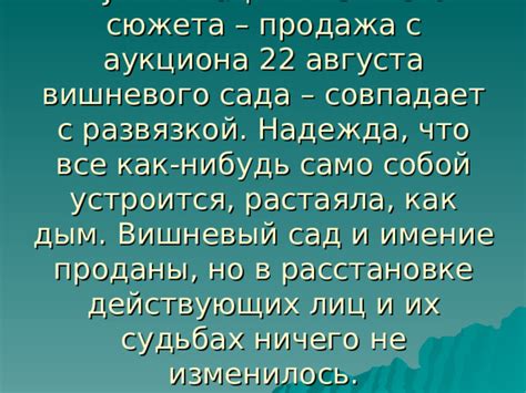 Темы и мотивы вишневого сада развернутого ответа