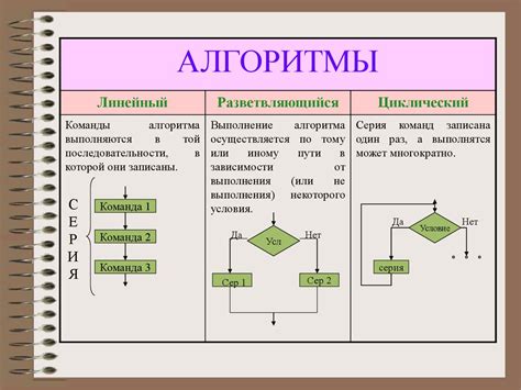 Типы алгоритмов и их применение