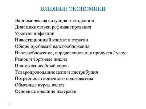 Уровень инфляции и общая экономическая ситуация в стране