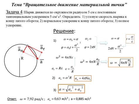 Ускорение вращательного движения