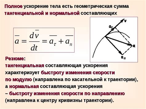 Физическая интерпретация ускорения равноускоренного движения