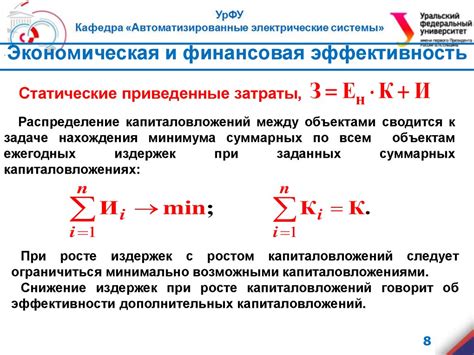 Финансовая эффективность и ее значения для экономики