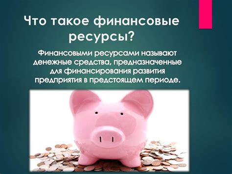 Финансовые ресурсы: что они означают?