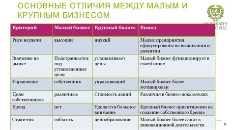 Характеристики малого и среднего бизнеса