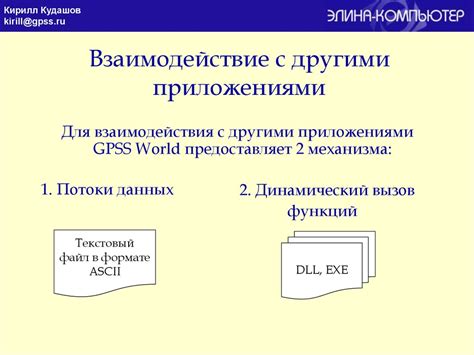 Четвертая причина: взаимодействие с другими приложениями