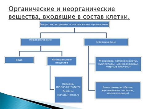 Что такое неорганические вещества?