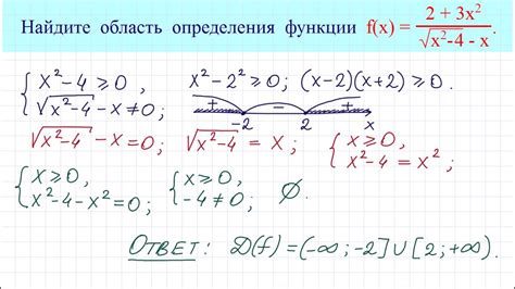 Что такое область определения