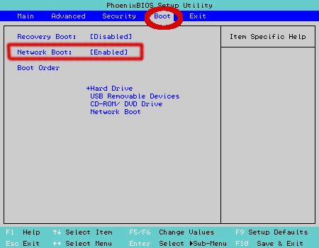 Что такое Network boot и зачем он нужен?