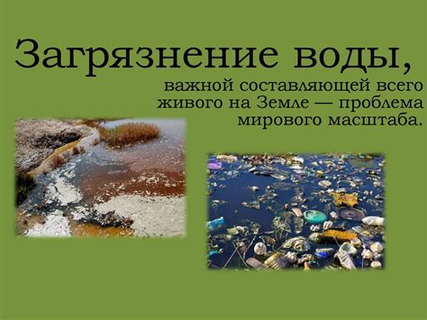 Экологическая проблема века: загрязнение воды