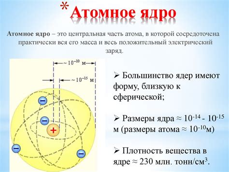 Электроны и атомное ядро