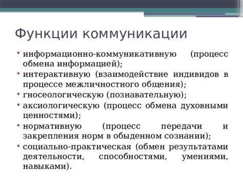 Эффективность общения через информационно-коммуникативную функцию