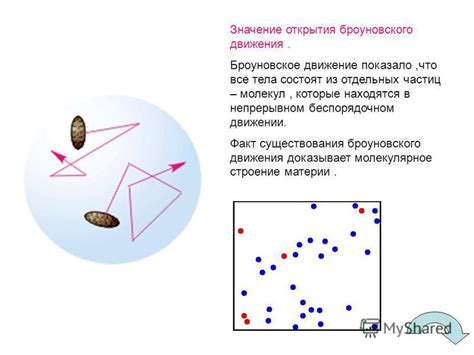 Эффект Броуновского движения частиц