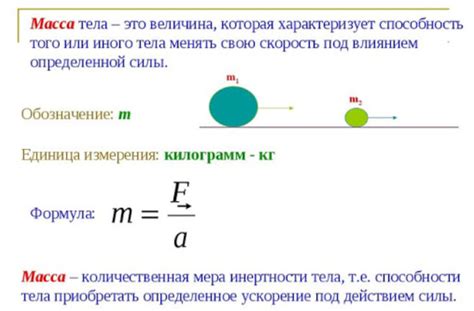  Масса тела 