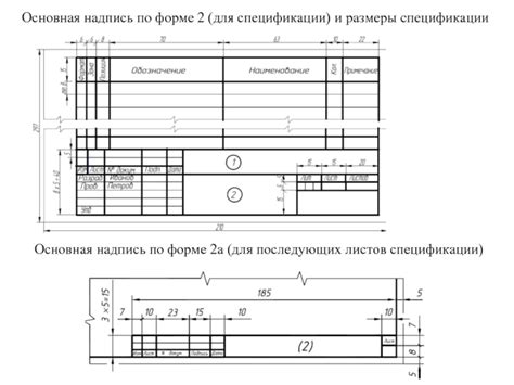  Расположение и размеры 