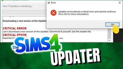 Sims 4 updater critical error: в чем заключается?